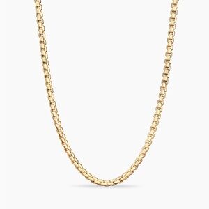 David Yurman yellow gold box chain